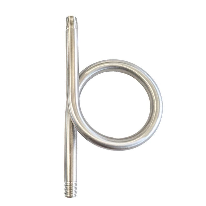 Silver Polished Stainless Steel Syphon Tube, For Water, Size: 3/4 inch