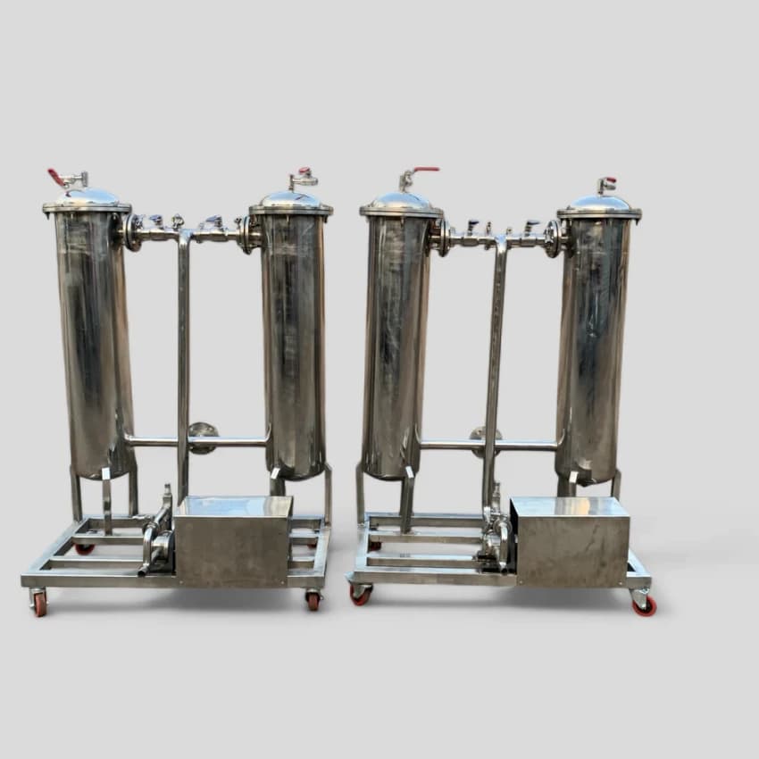 Verticals Round Stainless Steel Duplex Filter, Capacity: 100 To 20000, Model Name/Number: Shivam