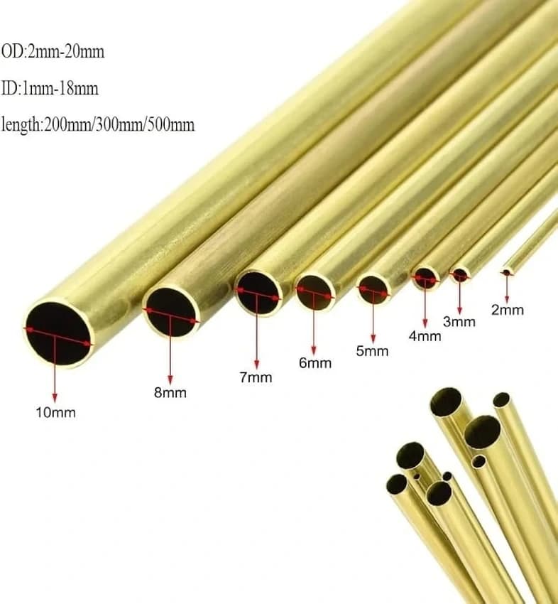 Round Brass Pipe, Outer Diameter: 6 to 150mm, Wall Thickness: 0.5Mm To 10Mm