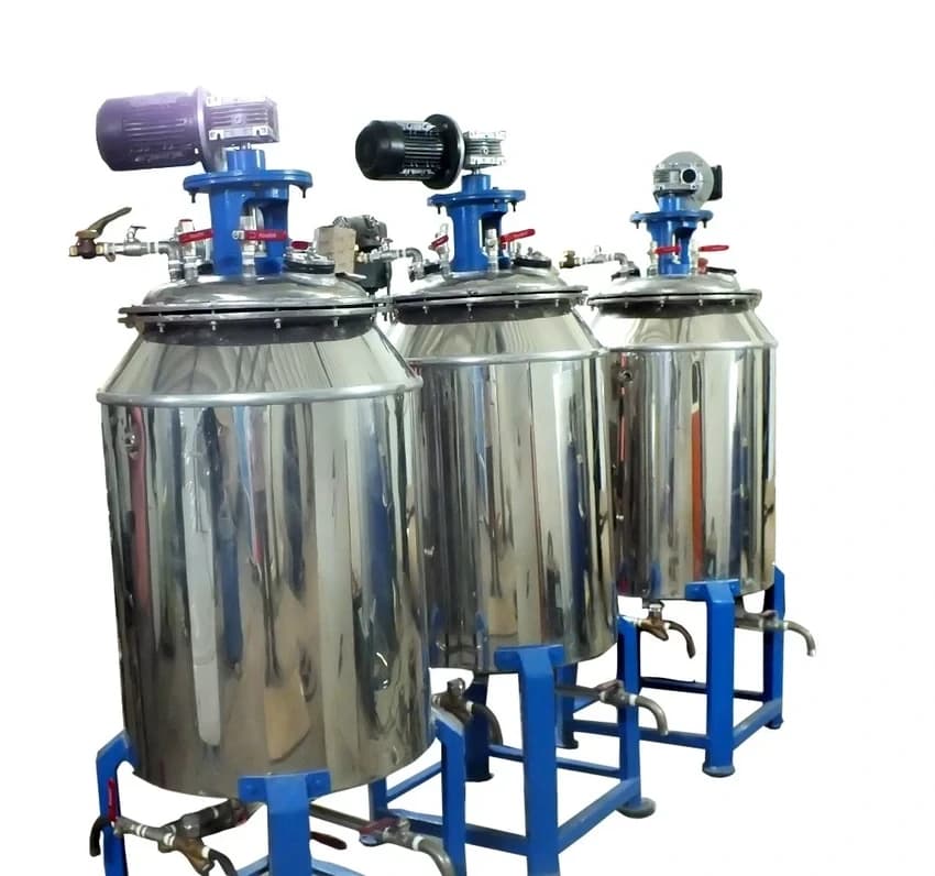 First Grade Stainless Steel Reactor Vessel, Capacity: 100-500 L