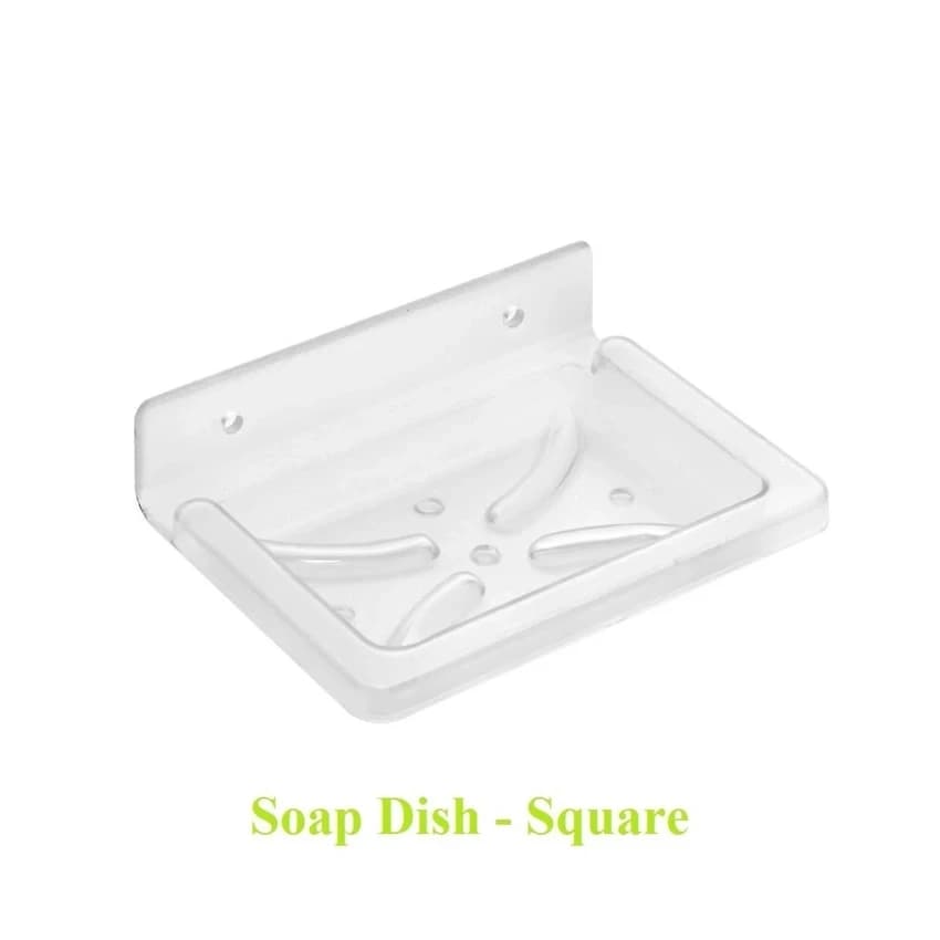 Rectangular Plastic Soap Dish, For Bathroom