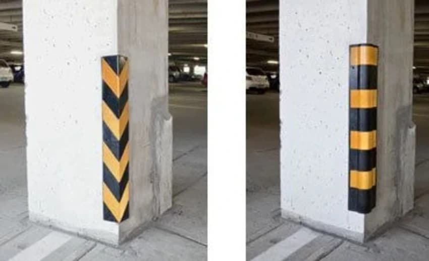 BLACK - YELLOW Rubber Corner Guard