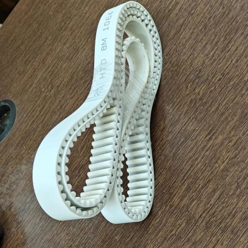 H Type White PU Timing Belt, For CNC Machine, Belt Width: 25 mm