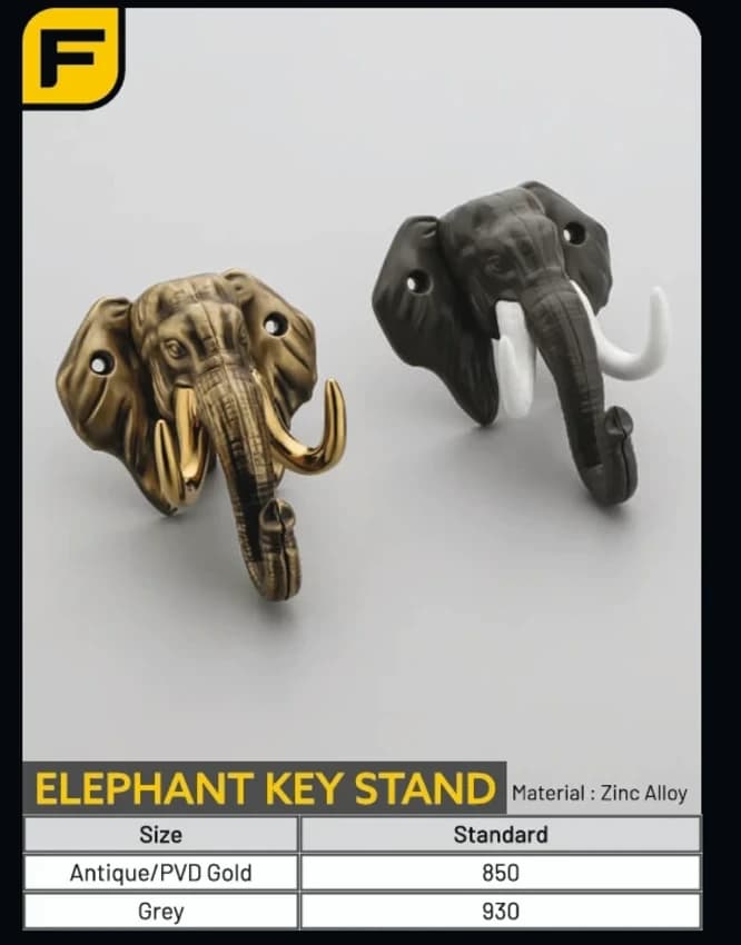 Fittingo Decorative Elephant Shape Key Holder for Home Decor Stylish/Key Stand for Wall