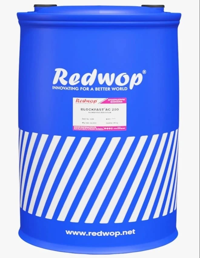 Redwop Concrete Admixture Blockfast Ac200, For Construction, Packaging Type: Drum