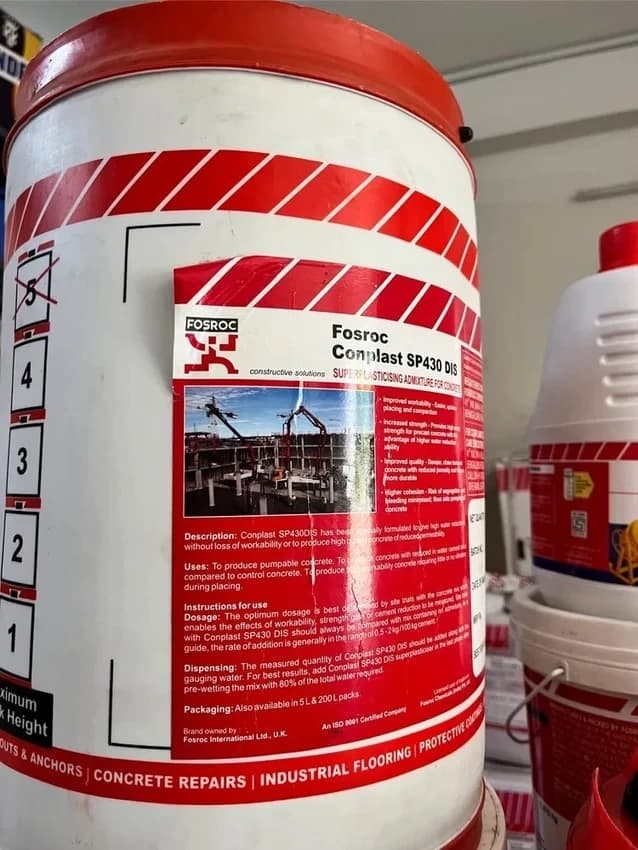 FOSROC CONPLAST SP 430 DIS (20KG), Packaging Type: Barrel, Packaging Size: 20li