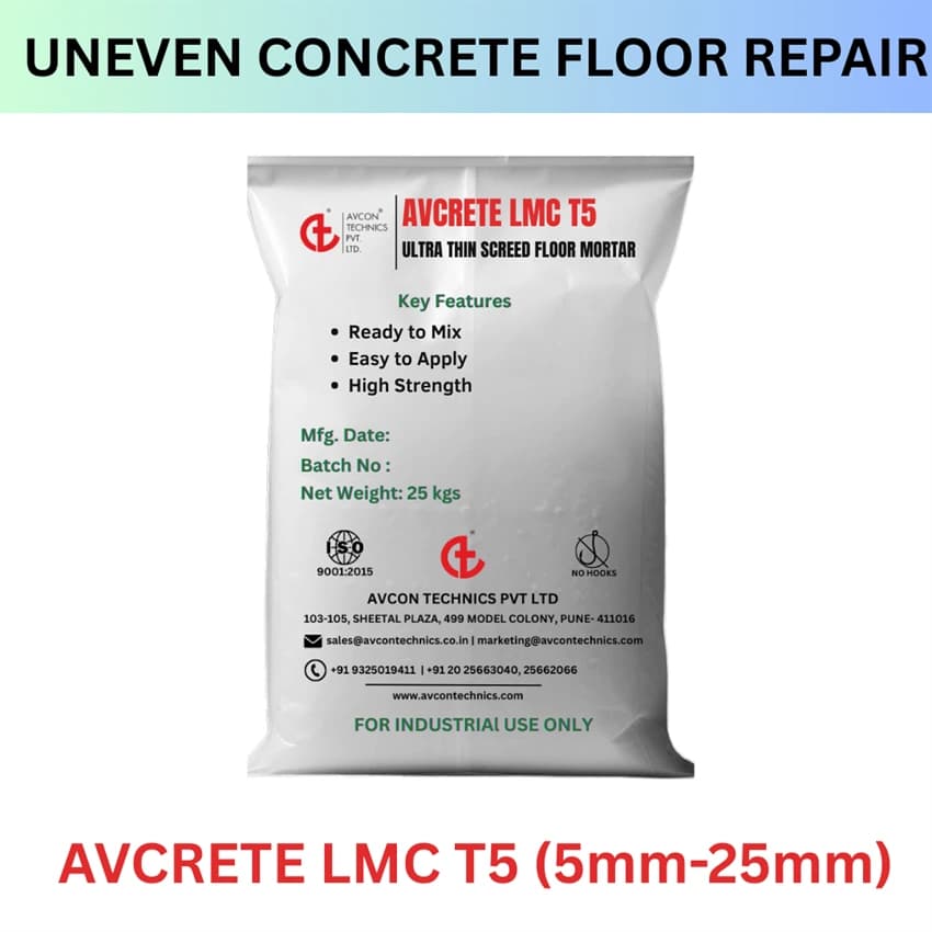 Cementitious Screed Mortar For Floor Repair, Refurbuishment & Leveling - Overlays & Inlays