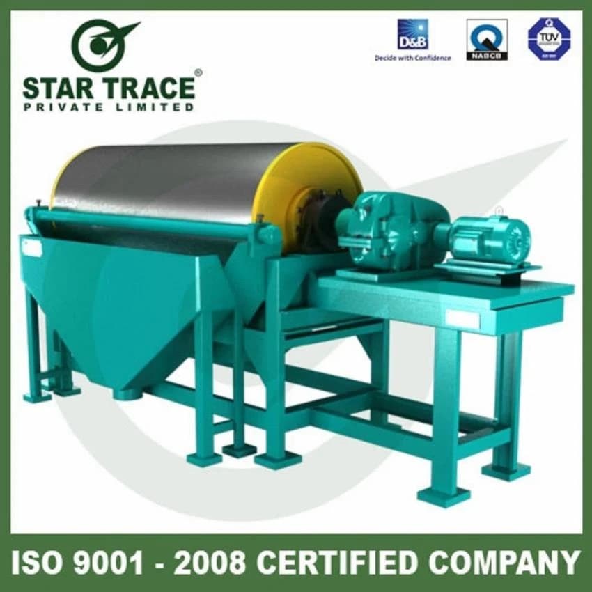 Wet Drum Separator, Capacity: 20 Ton/Hour