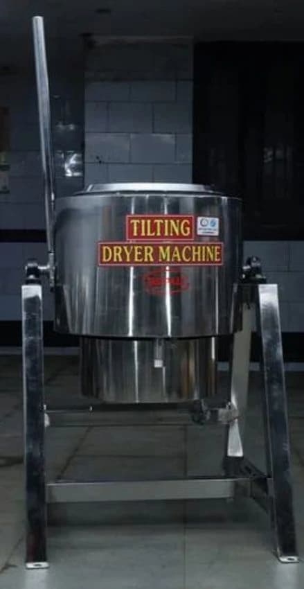 Stainless Steel Tilting Dryer Machine