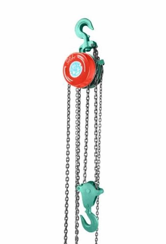 Globe Mild Steel Robo Series Chain Pulley Block, For Lifting Platform, Capacity: 1 ton