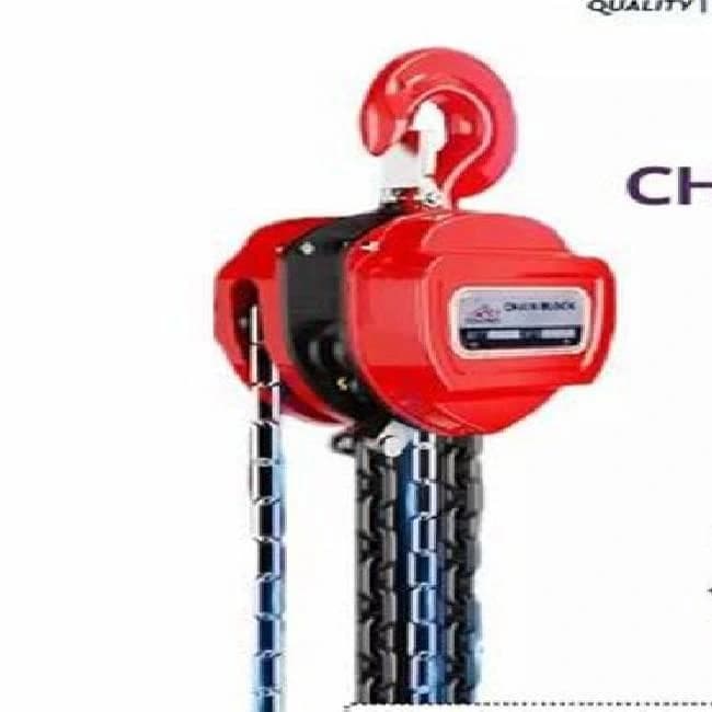 TAJ Mild Steel Chain Pulley Block, For Lifting Platform, Capacity: 1 ton