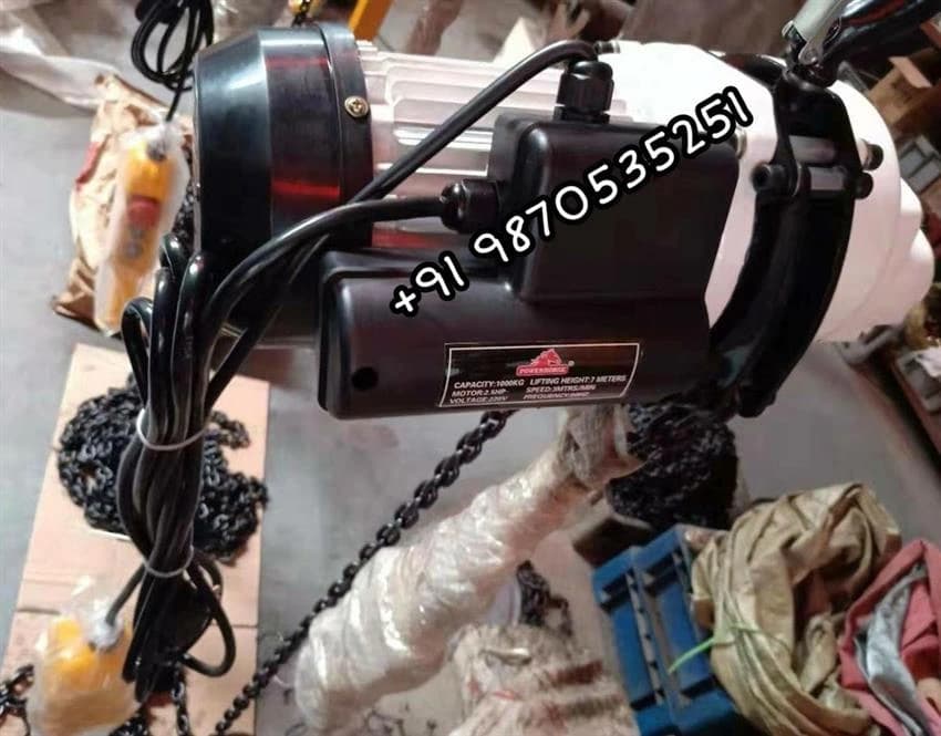 1Ton Electric Chain Block, For Single Grinder Crane