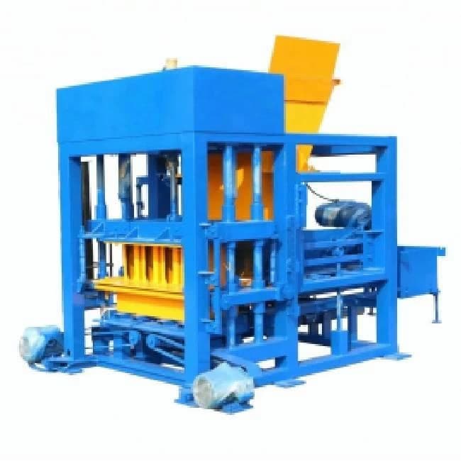 Semi-Automatic Solid Concrete Brick Making Machine
