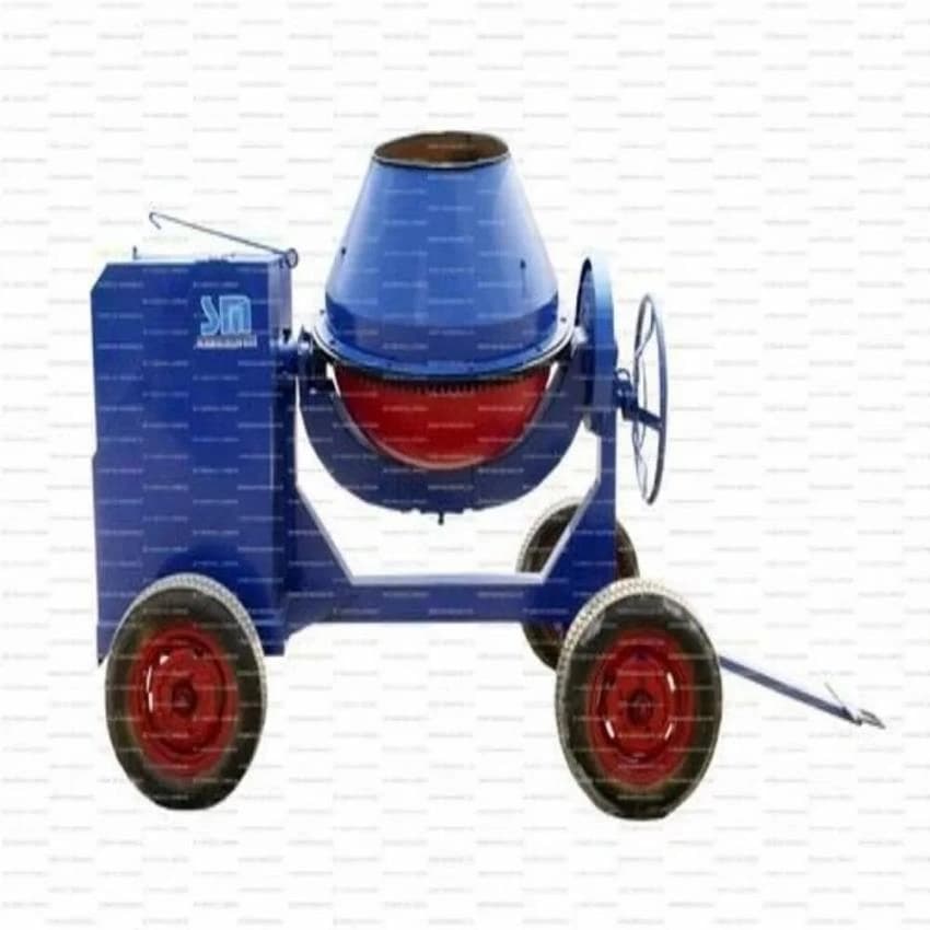 Diesel Semi-Automatic Concrete Mixer Machine Wheel Type 3/4 bag
