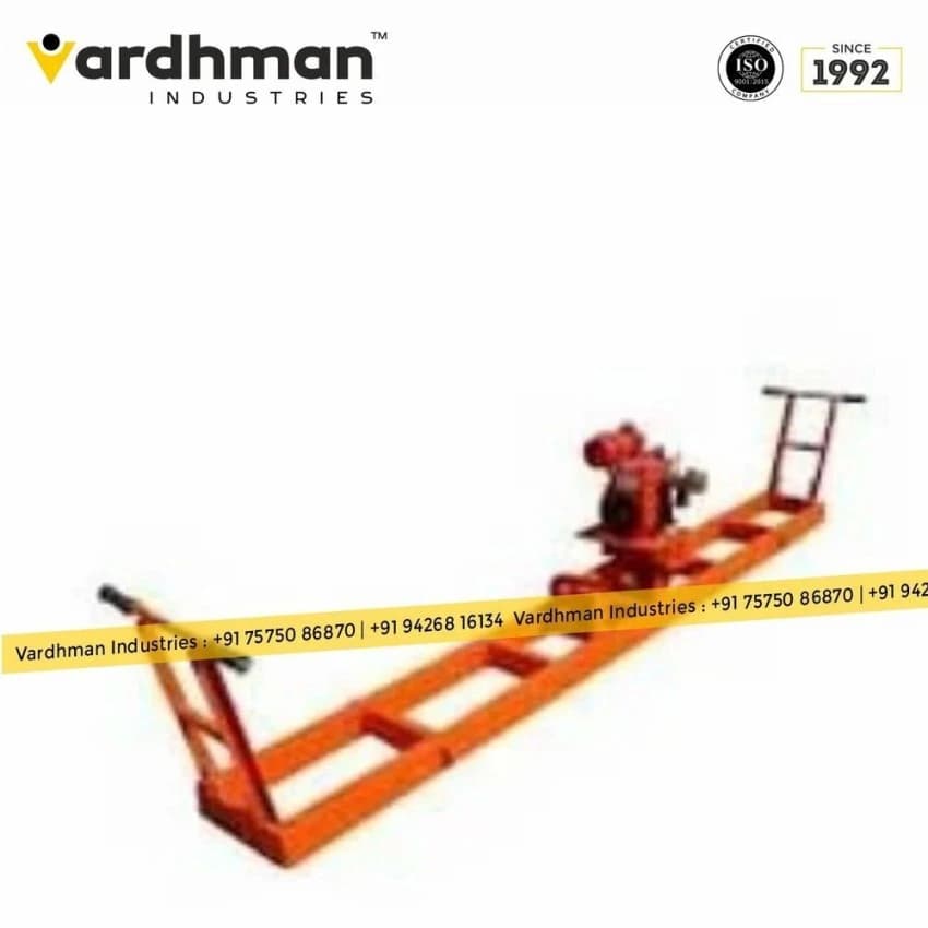 2HP Mild Steel Engine Mounted Double Beam Screed Vibrator with Greaves Petrol Engine