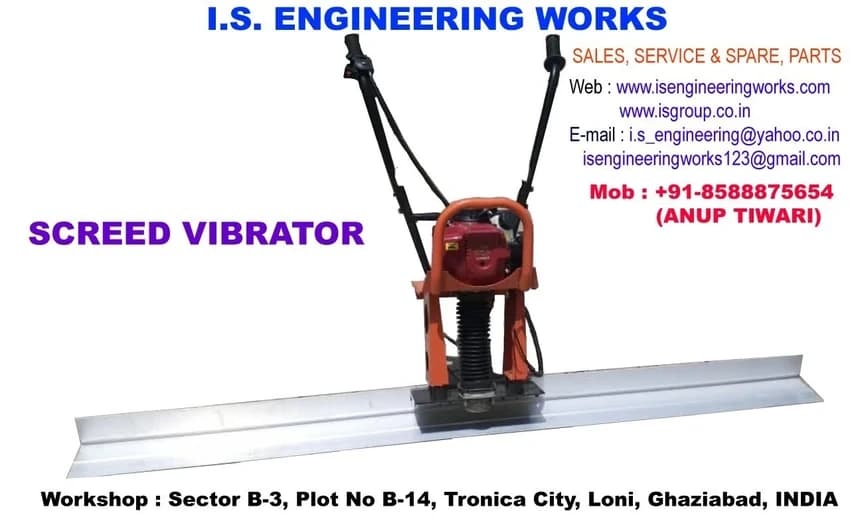 3 Mtr Screed Board Vivrator