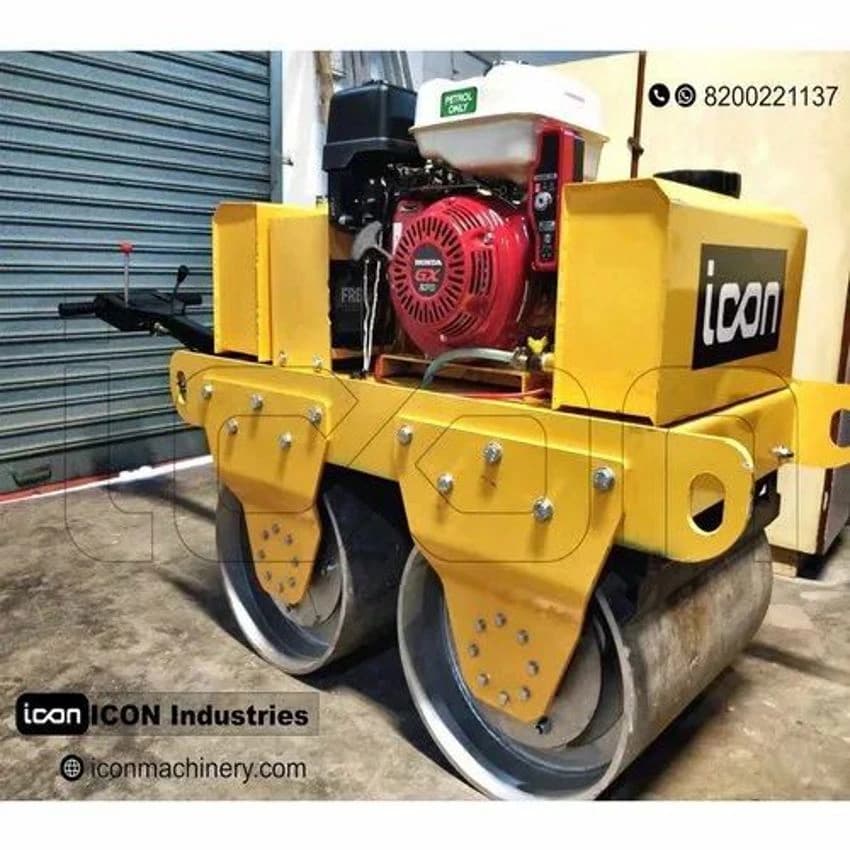 Vibratory Walk Behind 10HP Baby Roller Earth Compactor, 650 kg, Capacity: 3 Ton