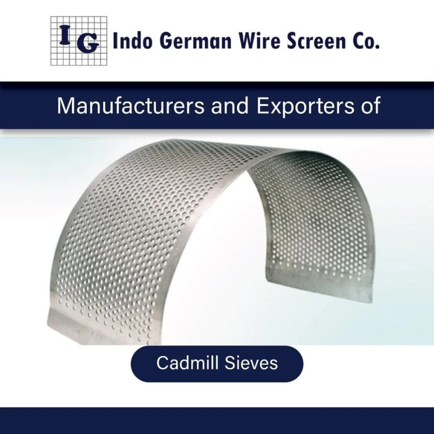 SS Cadmill Sieves, Round Holes Mounted