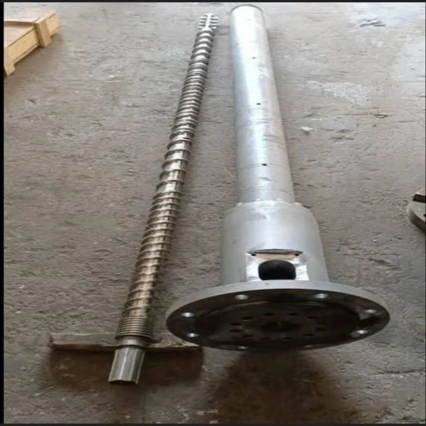 For PVC Pipe Plant Single Hdpe Screw Barrel, Alloy Steel