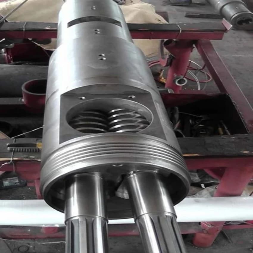 Conical Twin Screw Barrel, Stainless Steel, Size: 5 M (length)