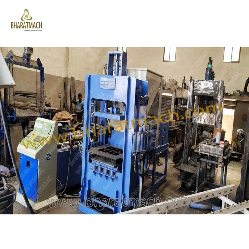 Mild Steel BHA-502CV Vibrotech Automatic Hollow Block Making Machinery