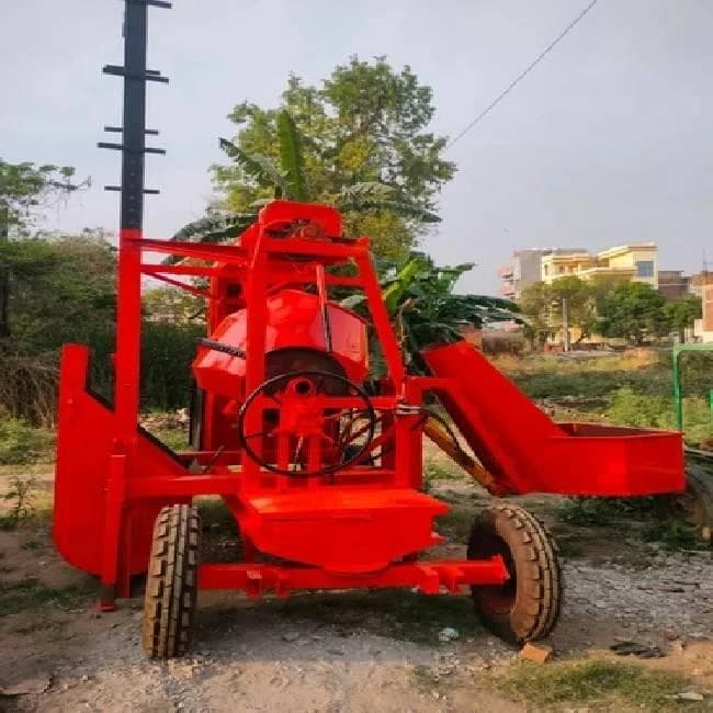 Concrete Mixer Machine With Hopper And lift