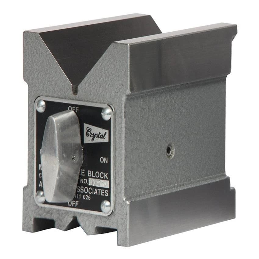 Crystal Magnetic V Blocks 4"" Hardened