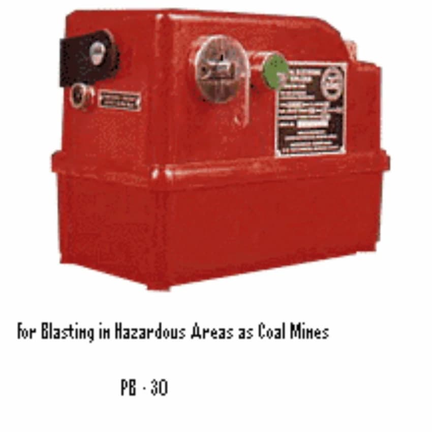 Powerblast Blasting Machines Exploder Hazardous Area