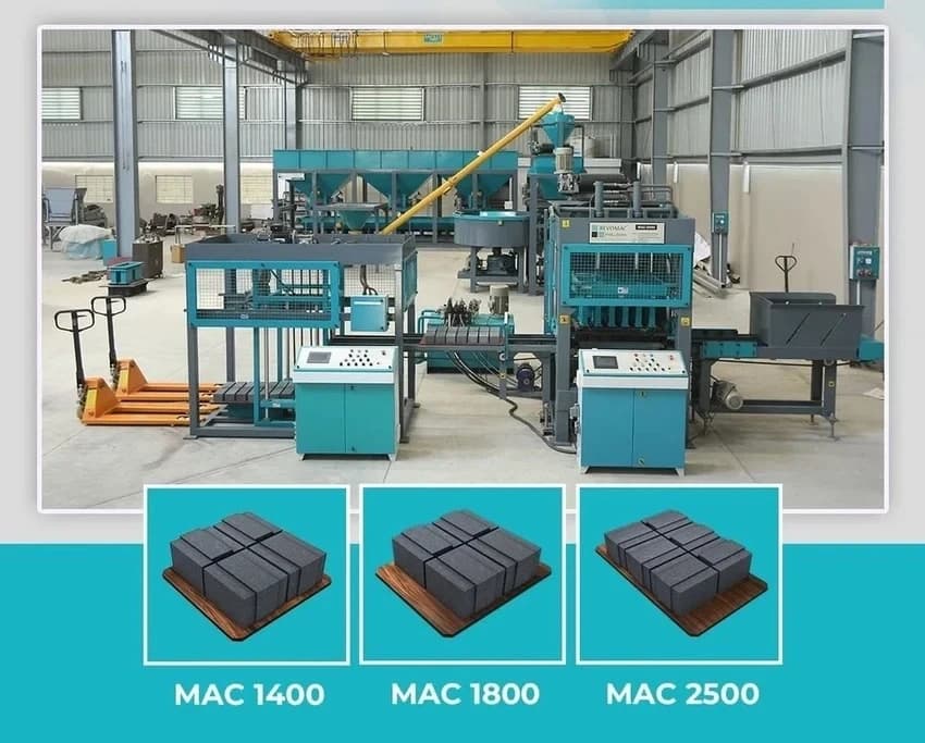 Fully Automatic Interlocking Block Machine