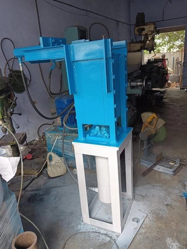 Semi-Automatic Interlocking Brick Making Machine