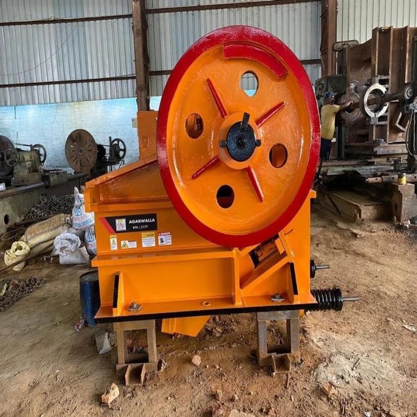 Agarwalla Mild Steel 42x8 Inch Single Toggle Jaw Crusher Machine, Capacity: 30-50tph, Model Name/number: Bpa42x09