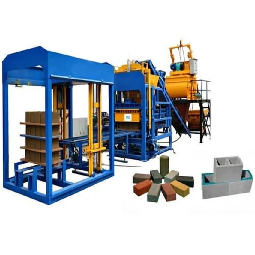 Automatic Concrete & Fly ash Brick Making Machine
