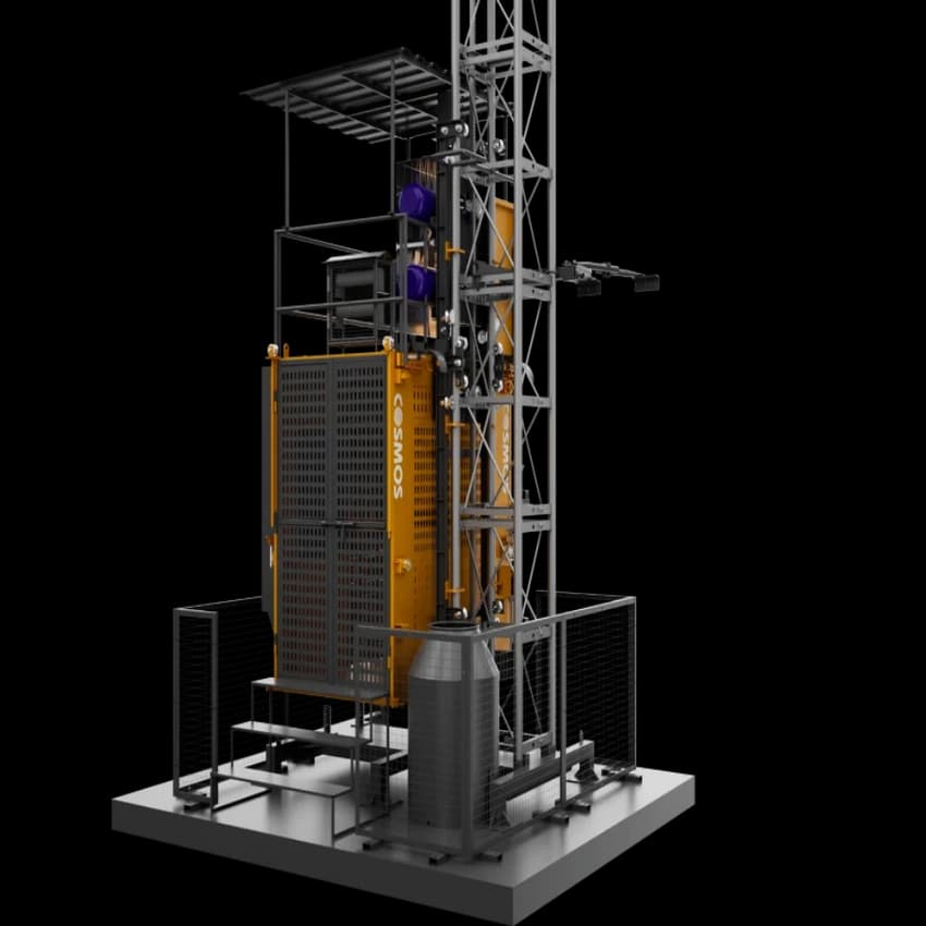 1 Ton Passenger Cum Material Construction Hoist