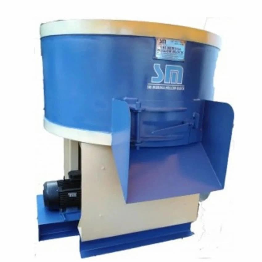 Blue Diesel Mortar Pan Mixer Machine SM350Kg, For Industrial, Capacity: 50 L
