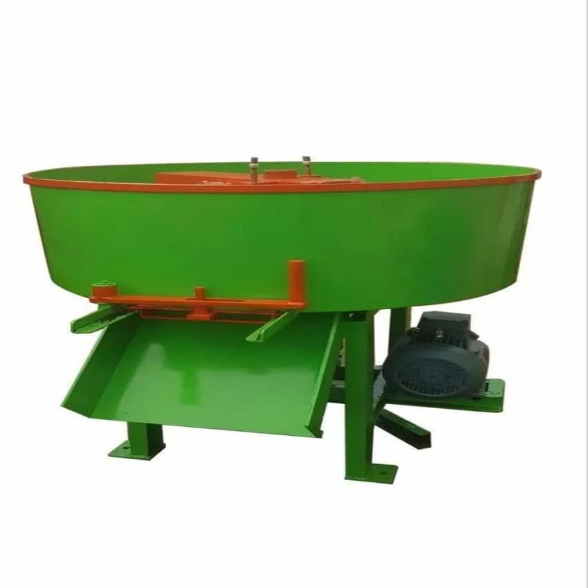 Electric Semi-Automatic Pan Concrete Mixer Machine, For Construction, Capacity: 250 kg
