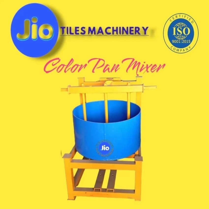 Mild Steel Color Pan Mixer Machine, For Industrial