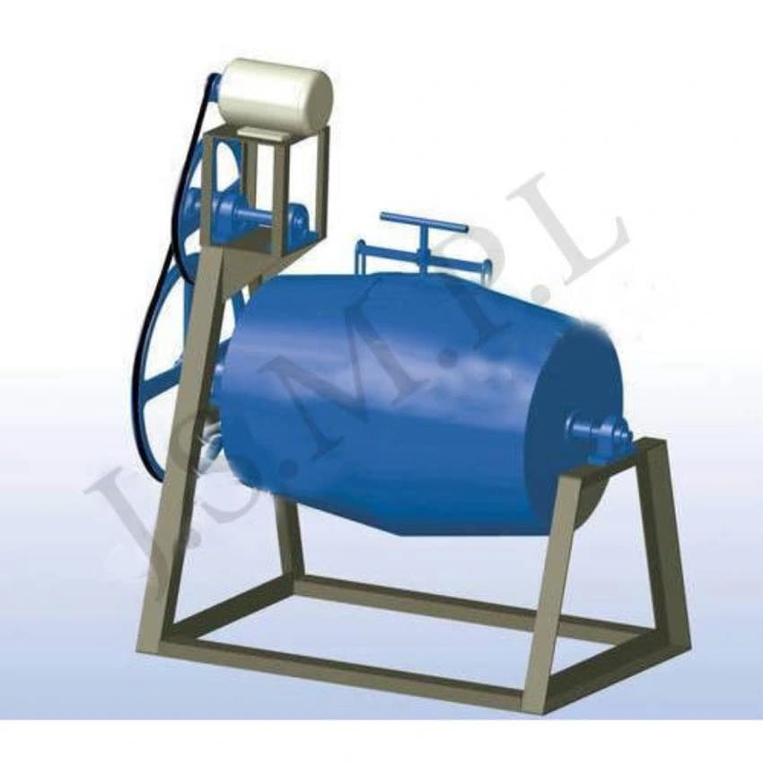 J.S.M.P.L Mild Steel Color Mixer Drum, Capacity: 100 Kg/Batch, for Industrial