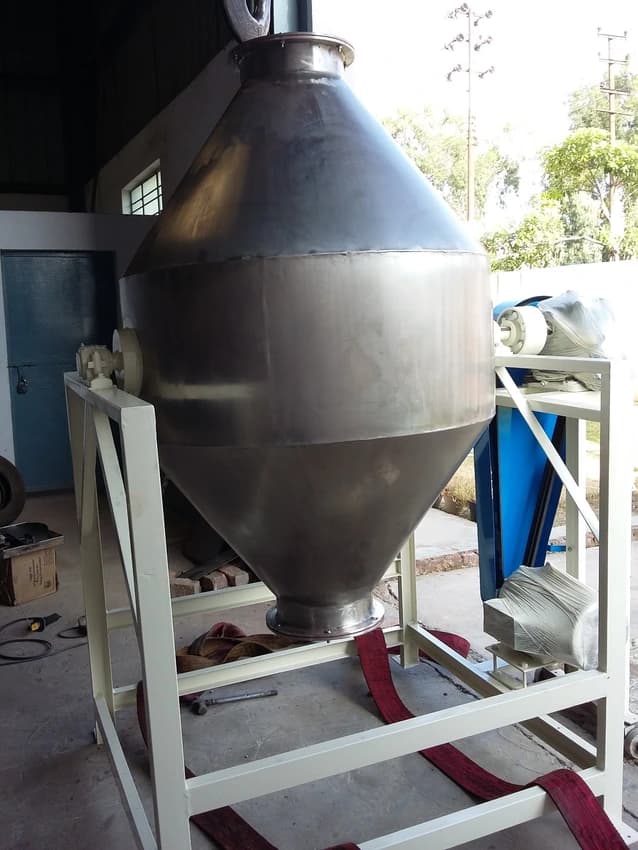 Single Phase Stainless Steel Conical Mixer, Capacity: 500 L