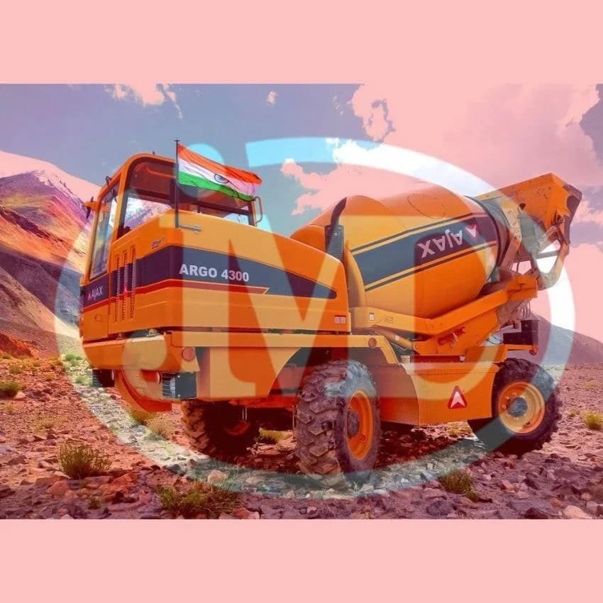 Ajax Fiori Argo 4000 Self Loading Concrete Mixer, For Construction, Drum Capacity: 1000 L