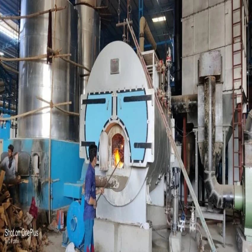 Coal Fired 5 TPH Fully Wetback Steam Boiler, 5000