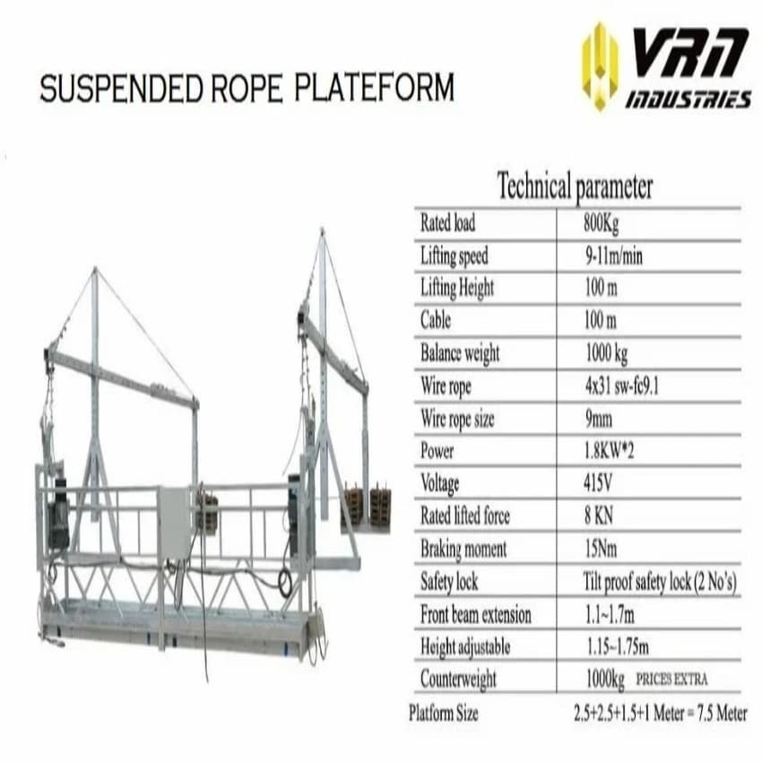 Galvanized Suspended Platform Zlp 800