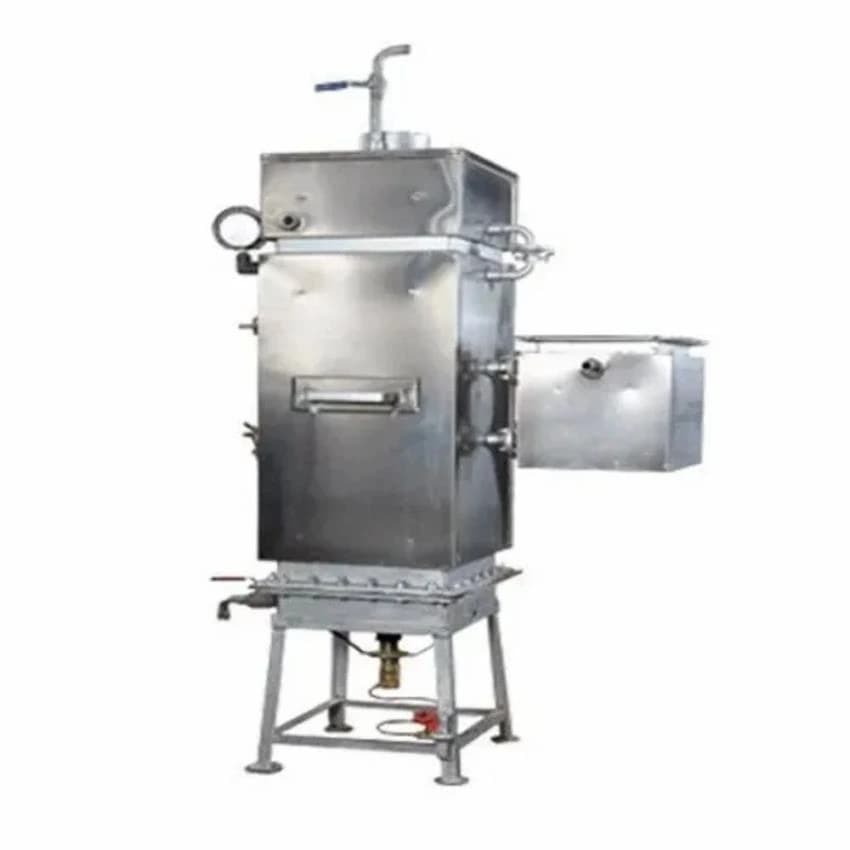 Gas or Firewood Square Steam Boiler For Food Industry, Capacity: 0-500 (kg/hr)