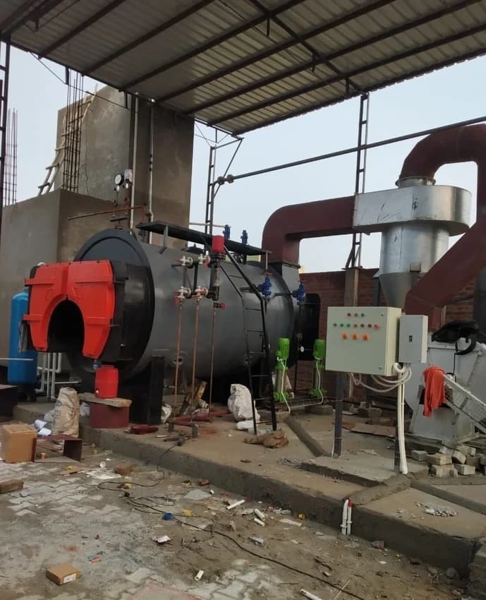 IBR Gas Fired & Wood Fire Boiler, 1000 kg/Hr