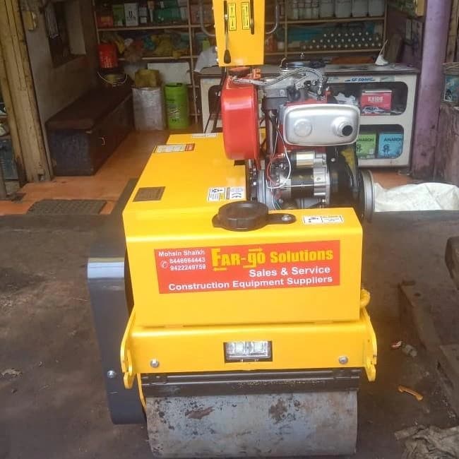 walk behind roller double drum