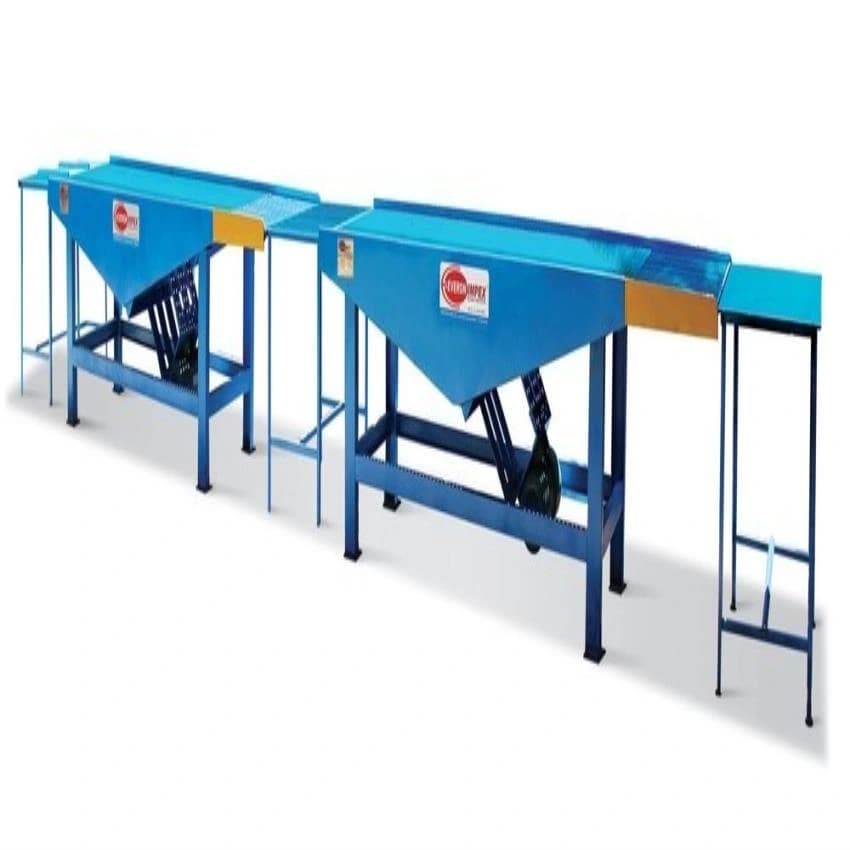 Painted Steel Interlocking Paver Block Vibrating Table, For Construction, Power: 1-2 kw