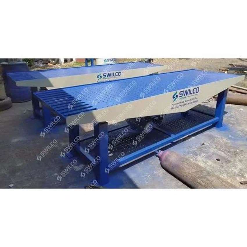 Swilco Stainless Steel SS Vibrating Table, Double Mast, Power: 4kw