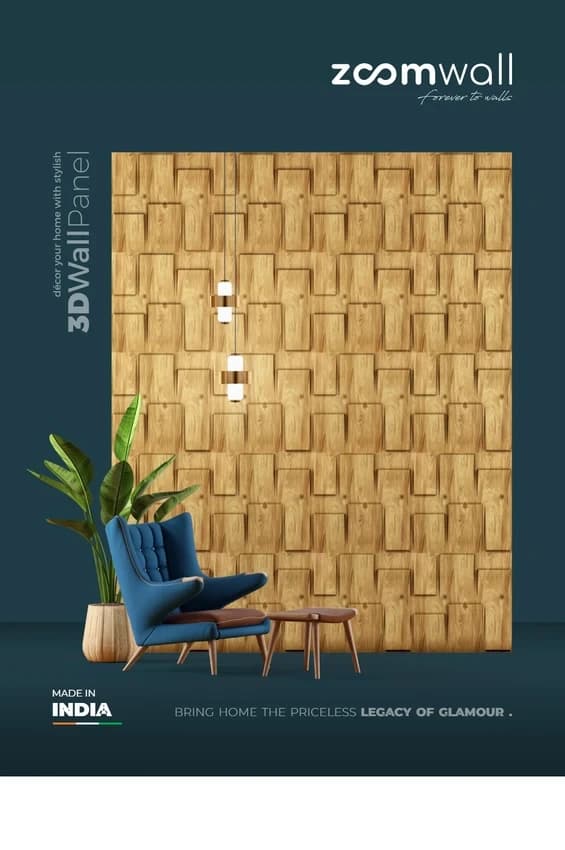 WPC 3D WALL PANEL, 500x500 mm