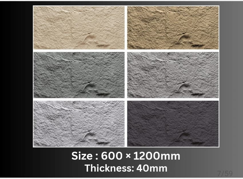 Pu Stone Panel, Size: 1200x600 mm
