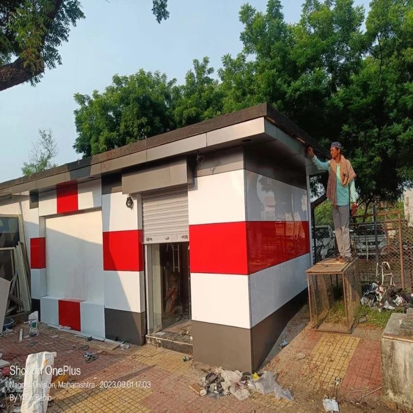 Aluminum Acp Sheets Front Elevation, For Outdoor, Thickness: 3mm