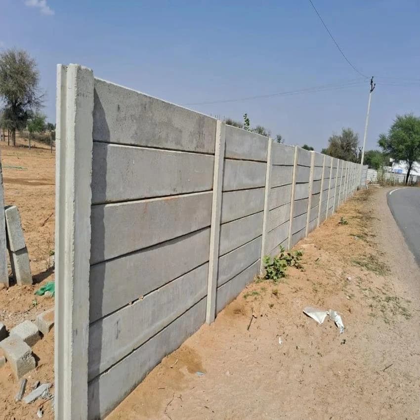 Prefab Rcc Precast Boundary Wall, For House, Thickness: 50mm